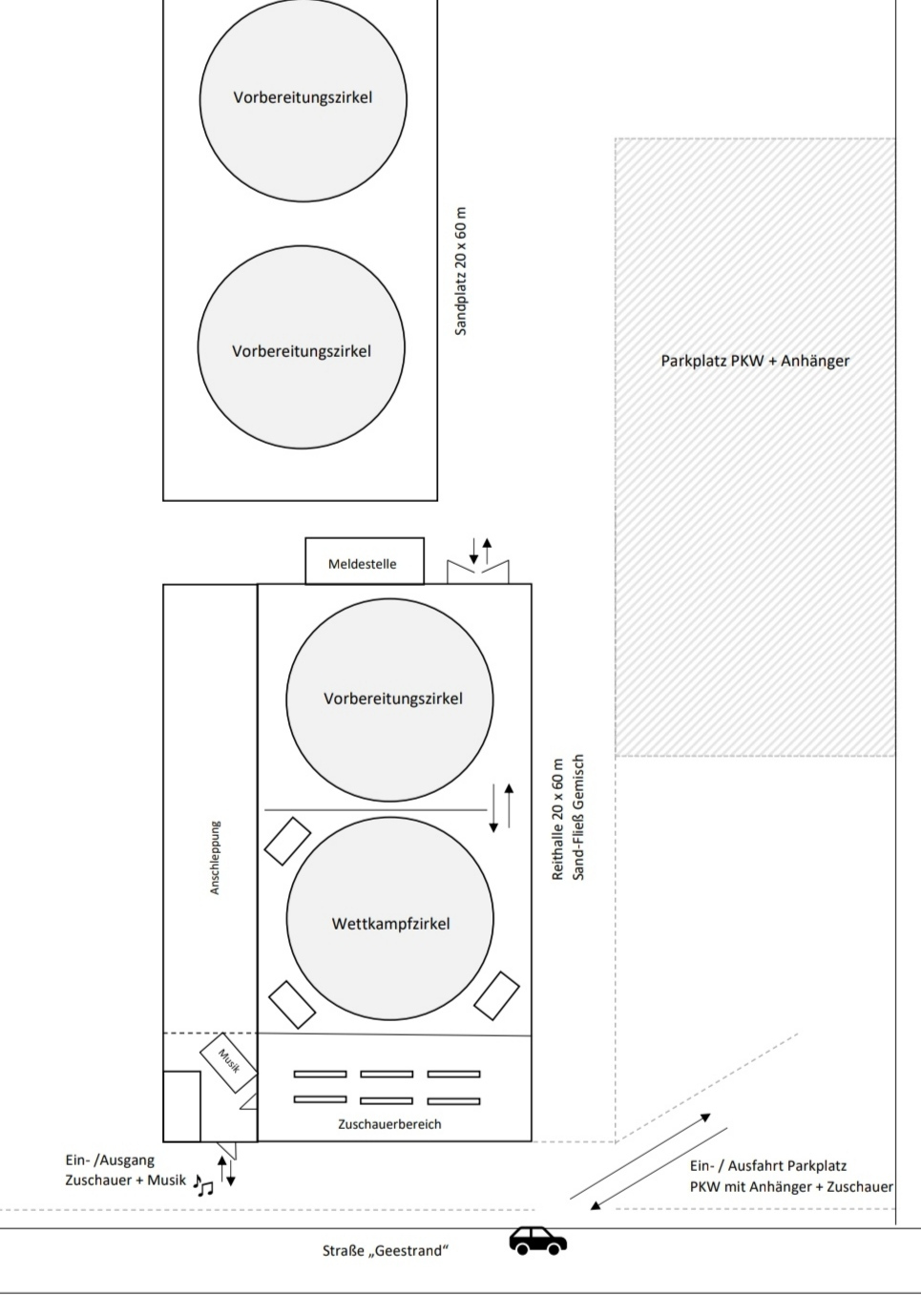 Voltigierturnier 2022 Lageplan